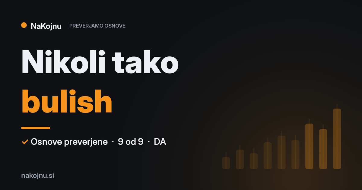 Nikoli tako bulish